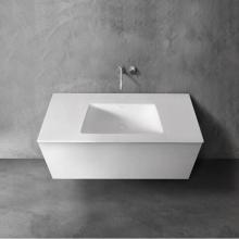 Blu Bathworks SA1200.01-03M - series 1200 blu•stone™ integrated basin vanity top, 1/2'' thick; 47 1/2''W
