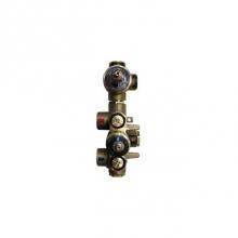 Blu Bathworks TS922.01 - thermo tub/shower rough-in valve 2 outlet 2 way diverter w. integral shut offs