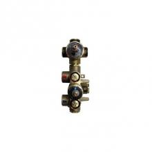 Blu Bathworks TS933.01 - thermo tub/shower rough-in valve 3 outlet 3 way diverter w. integral shut offs