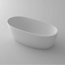 Blu Bathworks BT0305N15.01-01M - azure•3 blu•stone™ freestanding oval tub; 59''L x 27 1/2''W x 19 3/4&apo