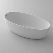 Blu Bathworks BT0305N17.01-01M - azure•4 blu•stone™ freestanding oval tub; 67''L x 31 1/2''W x 19 3/4&apo