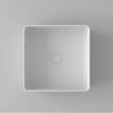 Blu Bathworks SA0209N37.01-01M - metrix blu•stone™ square countertop vessel basin; 14 1/2''L x 14 1/2''W x