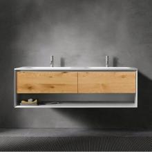 Blu Bathworks F45V2-1400-01M - 45-Degree collection UP V2 wall vanity