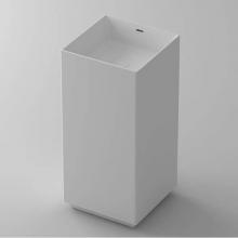 Blu Bathworks SA0508-01G - metrix blu stone™ square freestanding pedestal basin
