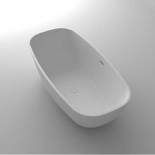 Blu Bathworks BT0305N18-01M - azure•5 blu•stone™ freestanding oval tub; 71''L x 34 1/4''W x 20 7/8&apo