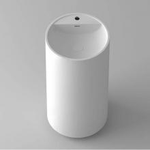 Blu Bathworks SA0511-01G - coco blu stone™ single hole, round freestanding pedestal basin