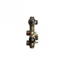 Blu Bathworks QRI-0922 - thermo tub/shower rough-in valve 2 outlet 2 way diverter - incl. isolated integral shut offs