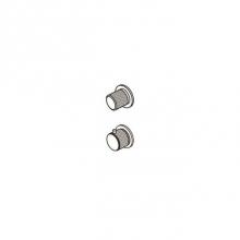 Blu Bathworks QSC-2048-AS - Valve Ø43 2 handle w round esc. thermo trim set w knurled thermo handle-for QRI-0922+QRI-0933