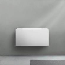 Blu Bathworks F51V1-0900-K16 - 56 collection 900 FULL V1 wall vanity; 35 1/2''W x 19''H x 20''D; Bi