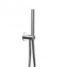 Blu Bathworks TOX117-S - Inox Stainless Steel Handshower With Wall Union and 60'' Spiral Hose, Satin Finish