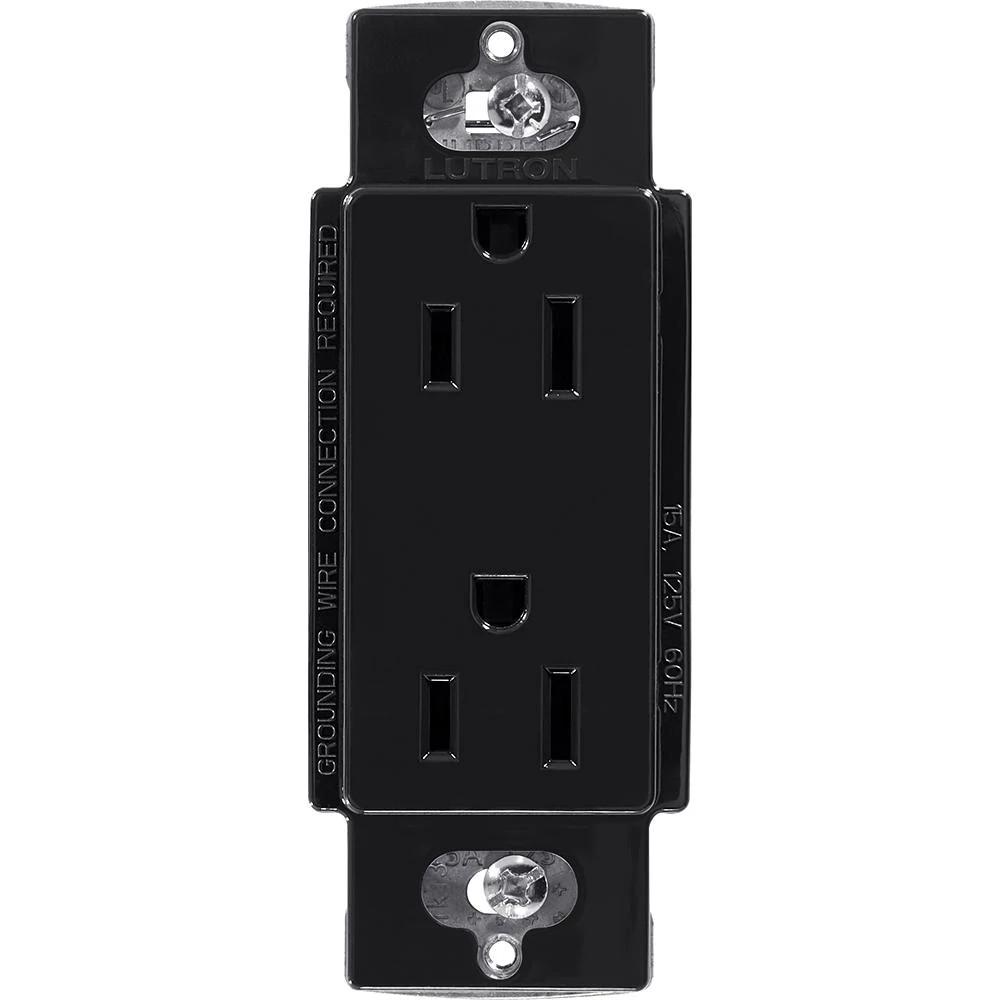 CLARO 15A RECEPTACLE BLACK