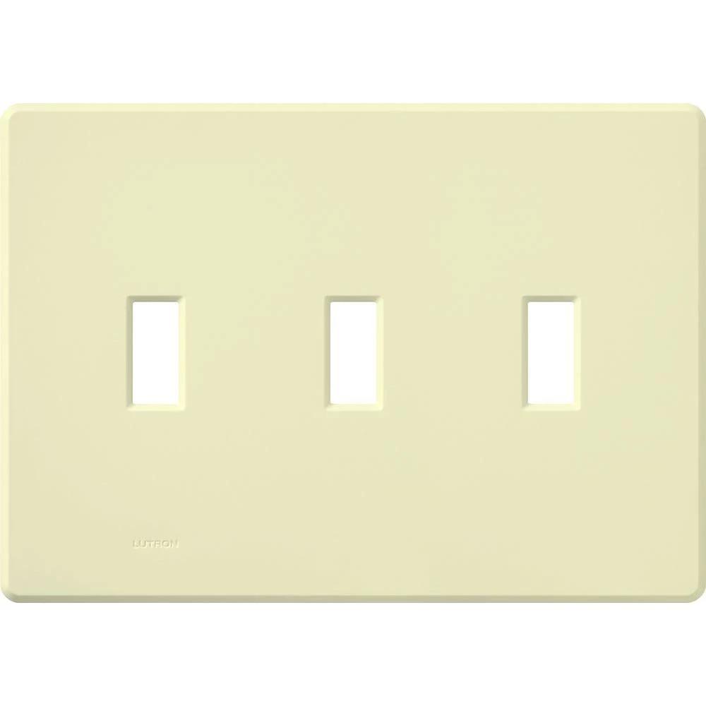 FASSADA WALLPLATE, 3-GANG, ALMOND