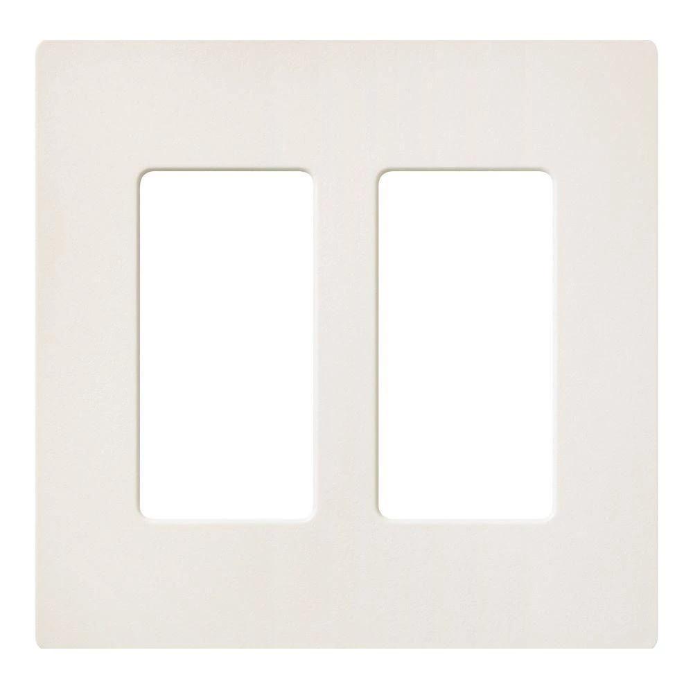 SATIN COLOR 2-GANG WALLPLATE BISCUIT