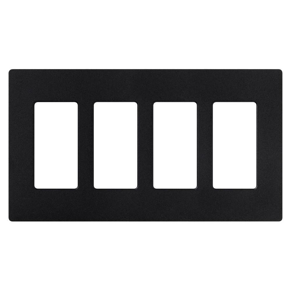 SATIN COLOR 4-GANG WALLPLATE MIDNIGHT