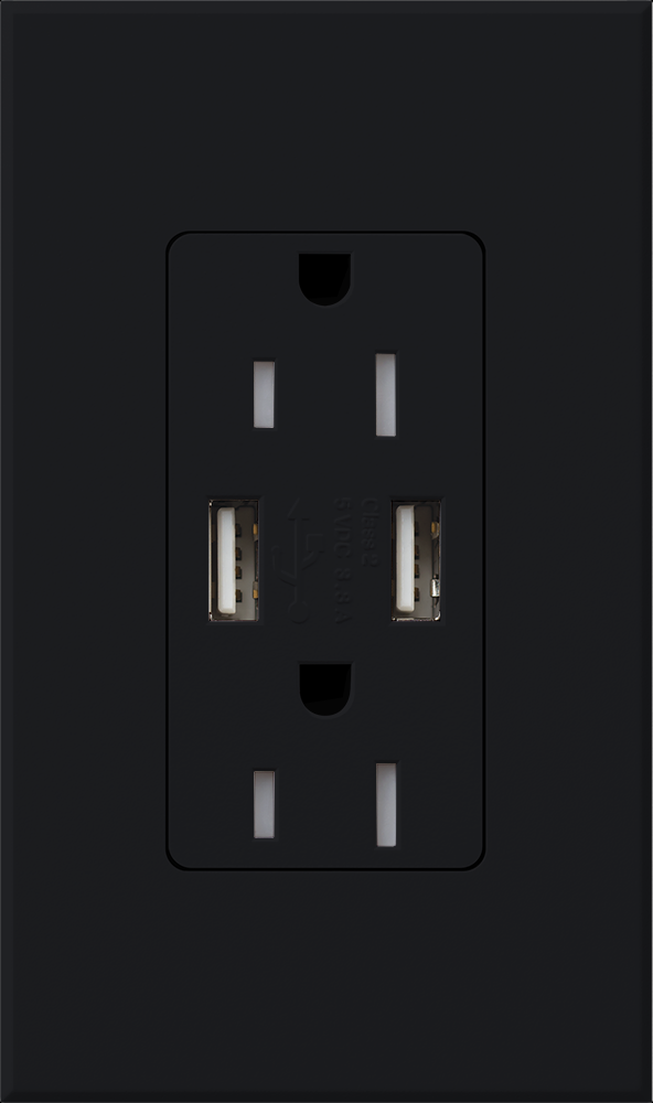 NT 15A USB TAMPER RESIST BLACK