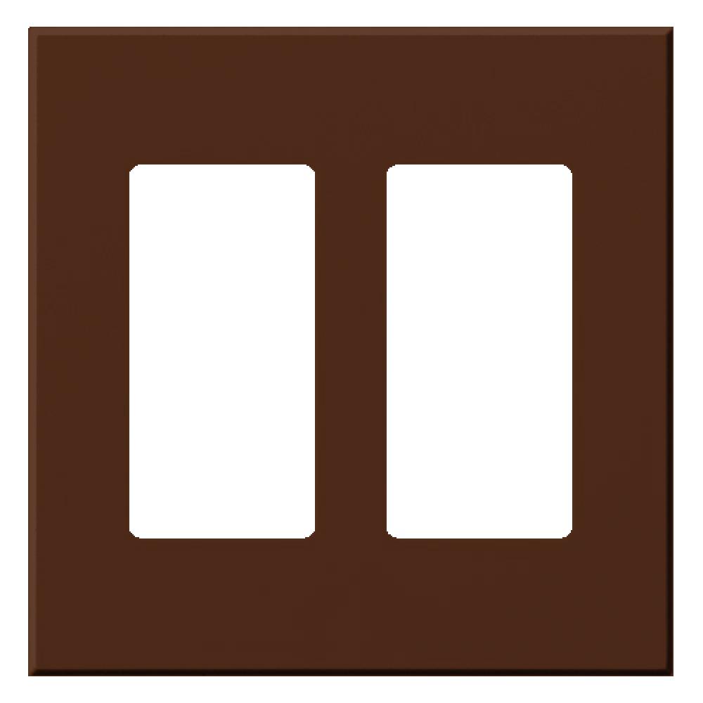 VAREO WALLPLATE 2GNG RECEPT SIENNA