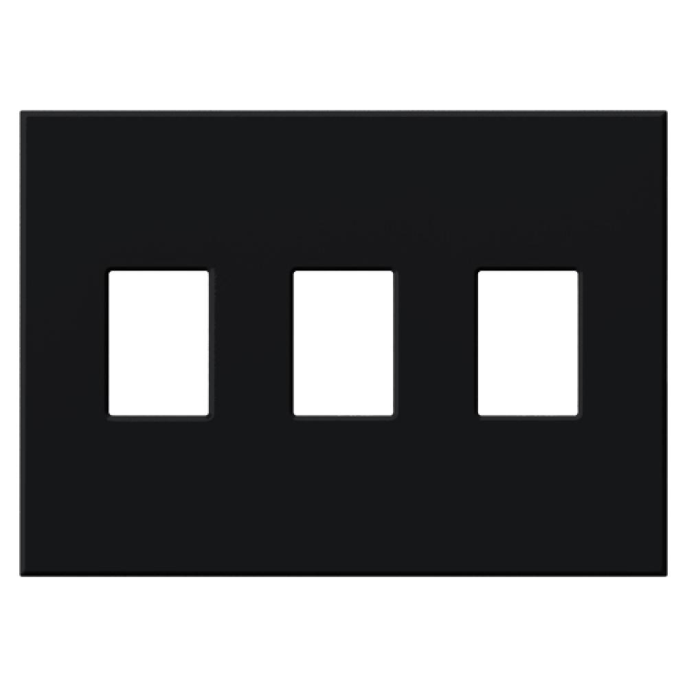VAREO WALLPLATE 3GNG BLACK