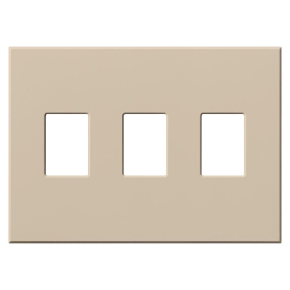 VAREO WALLPLATE 3GNG TAUPE