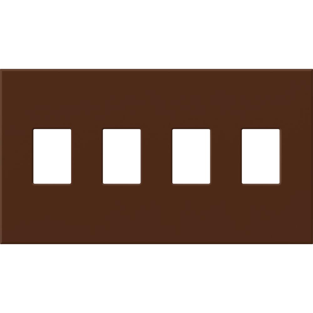 VAREO WALLPLATE 4GNG SIENNA