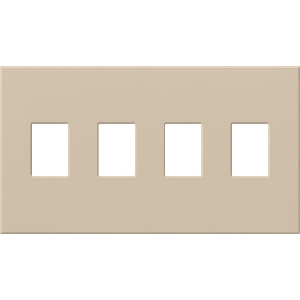VAREO WALLPLATE 4GNG TAUPE
