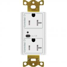 Lutron Electronics CAR2S-15-DTR-WH - 15A DUPLEX RF RECEPTACLE WHITE