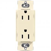 Lutron Electronics CAR-15-AL - CLARO 15A RECEPTACLE ALMOND