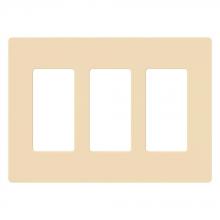 Lutron Electronics CW-3-IV - CLARO WALLPLATE 3 GNG IV
