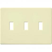 Lutron Electronics FG-3-AL - FASSADA WALLPLATE, 3-GANG, ALMOND