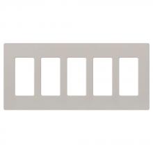 Lutron Electronics SC-5-TP - SATIN COLOR 5-GANG WALLPLATE TAUPE