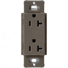 Lutron Electronics SCR-20-TF - SATIN 20A REC TF