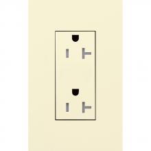Lutron Electronics LTR-F20-TR-AL - DUPLEX 20A TR RECEPTACLE AL FP