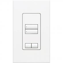 Lutron Electronics QSWS2-2BRLI-WH - QSWS2 WALLSTN 2BRL INS WH