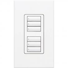 Lutron Electronics QSWS2-3BDI-WH - QSWS2 WALLSTN 3BD INS WH