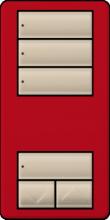 Lutron Electronics RRD-W3S-HT - RA2 3S WALL KEYPAD HOT