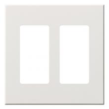 Lutron Electronics VWP-2R-WH - VAREO WALLPLATE 2GNG RECEPT WH