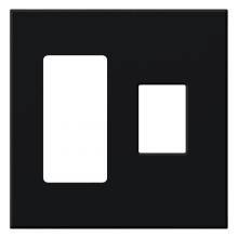 Lutron Electronics VWP-2RC-BL - VAREO WALLPLATE 2GNG RECEPT/ CONT BLACK