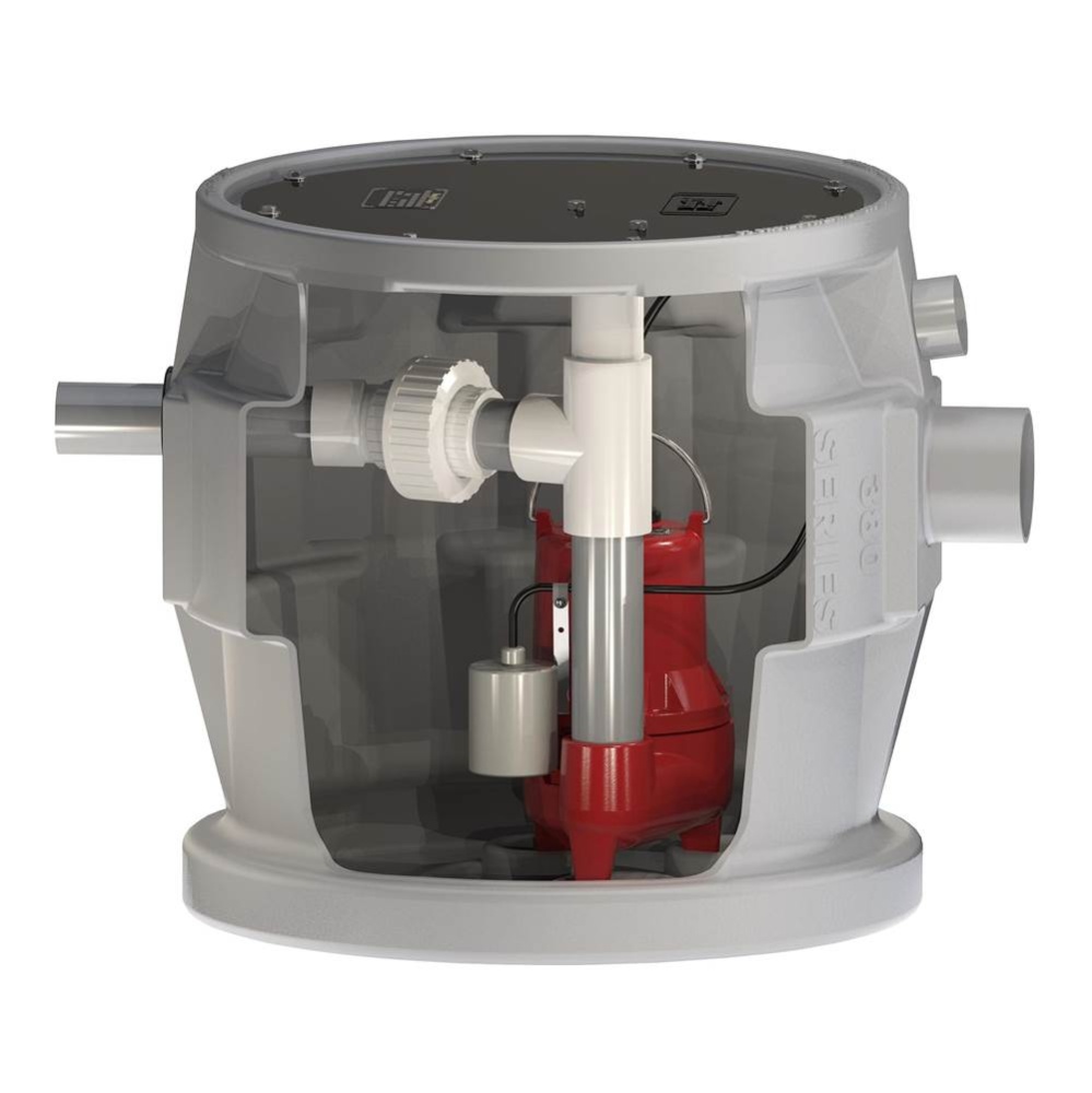 1/2 HP, Simplex Sewage Package, 1 PH, 115V, 2'' Side Discharge, 25' cord with ALM-2