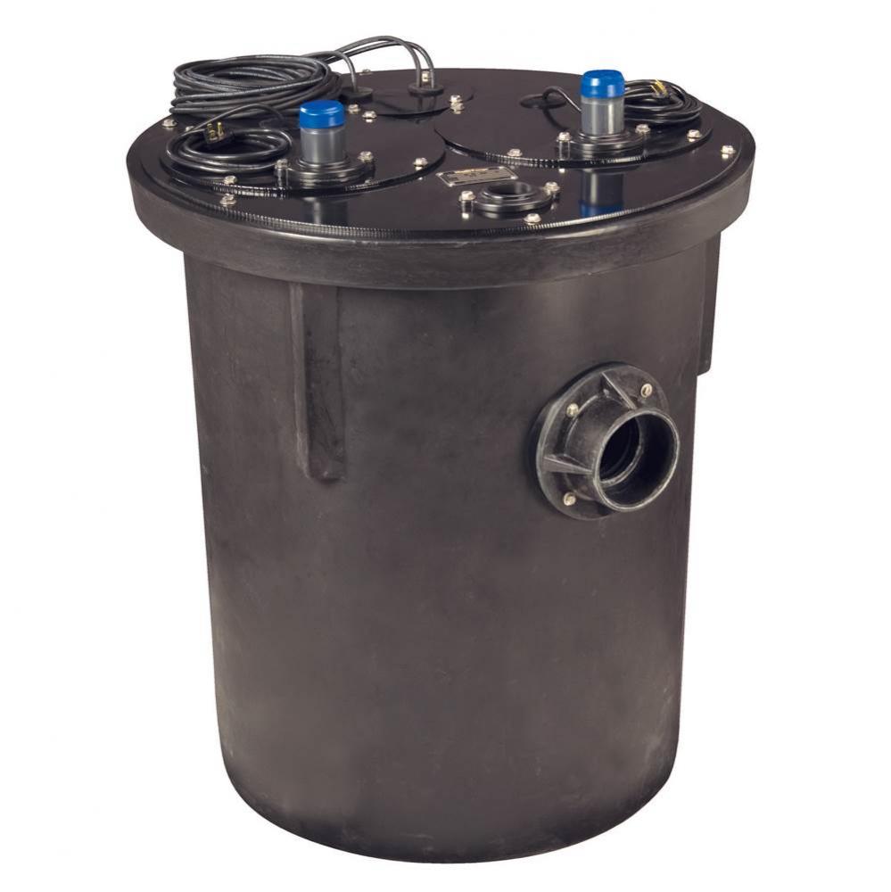2 HP, Duplex Sewage Package, 3 PH, 575V, 3'' Discharge