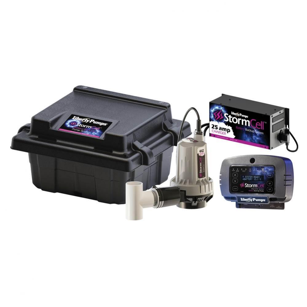 StormCell Back-up system, 25A charger, NightEye wireless enabled alarm