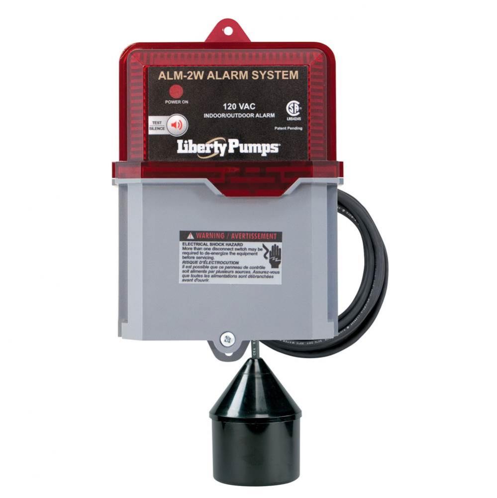 Alarm, indoor-outdoor 115V weatherproof, with 20' cord