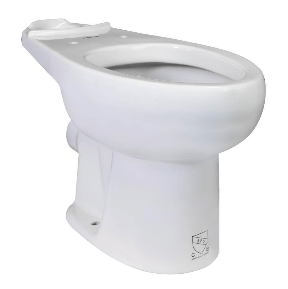 Toilet bowl, white, elongated, HET, 1.28 GPF