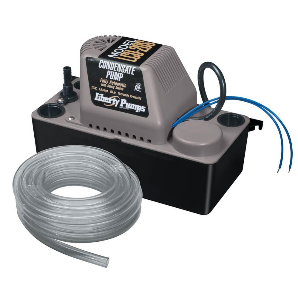 Condensate Pump, 115V. automatic Withsafety switch, 20' max. head, with 20' tubing kit