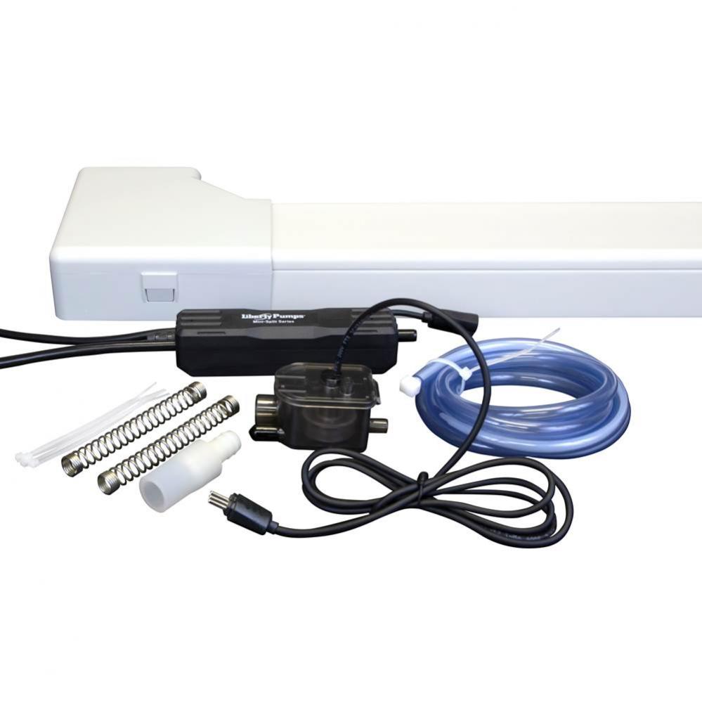Mini-split condensate Pump with line cover kit, 100-240V, 60 hz