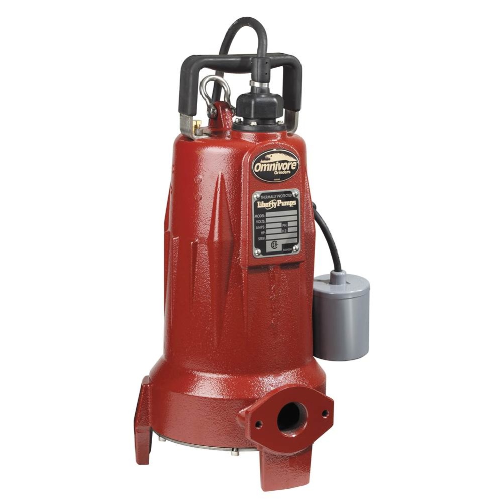 2 hp, Grinder Pump, 1 PH, 208-230V, 25' Cord, 1-1/4'' Discharge, Auto