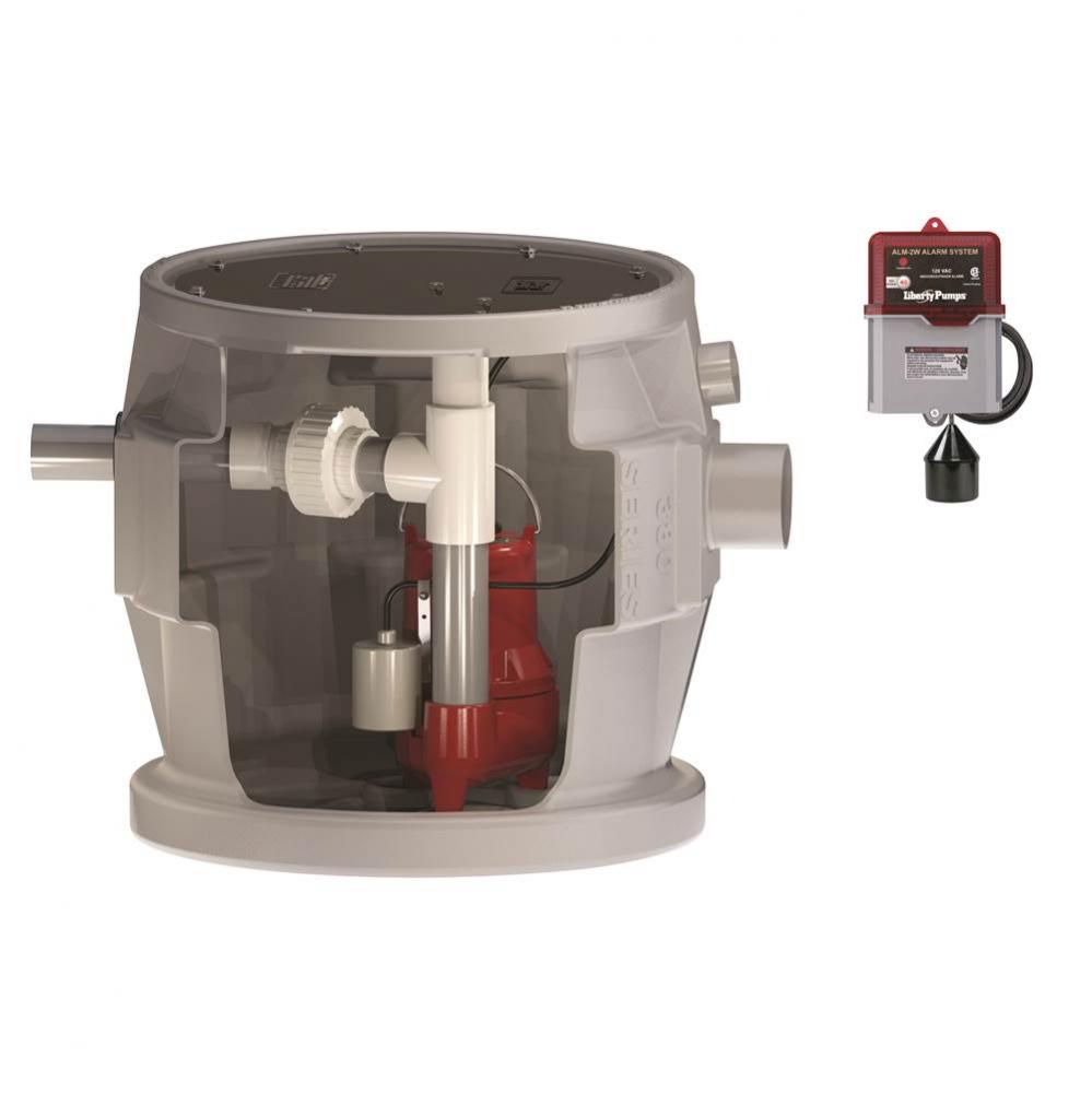 1/2 hp, Simplex Sewage Package, 1 PH, 115V, 2'' Side Discharge, 25' cord with ALM-2