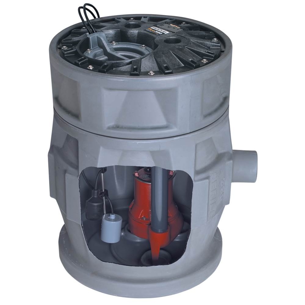 4/10 HP, Simplex Sewage Package, 1 PH, 115V, 2'' Discharge, 8'' Extension, 10&