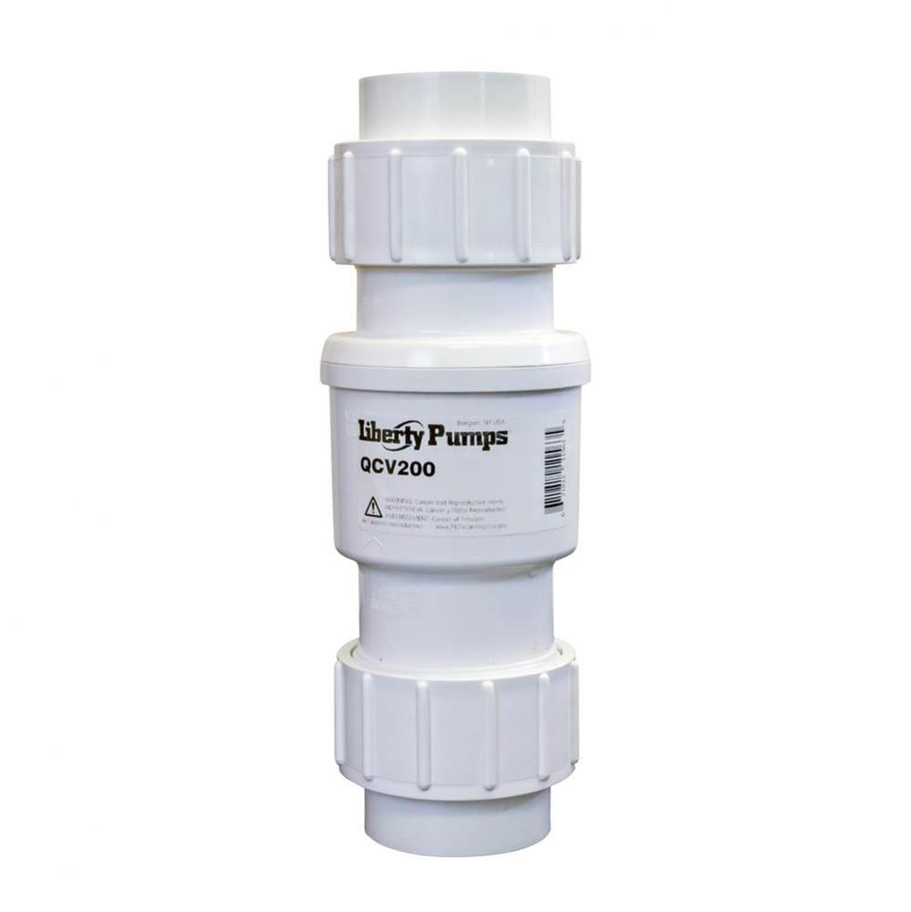 Check Valve, 2'' (.5lb. Spring-loaded), HD, PVC
