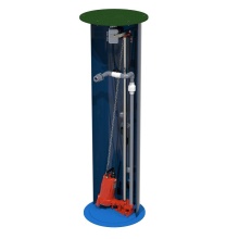 Liberty Pumps 2496LSG203-24-S-IP - 2 hp Simplex commercial grinder package, 3PH, 208/230V, 1-1/4'' Discharge with 24'&