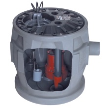 Liberty Pumps P382XLE51-2 - 1/2 HP, Simplex Sewage Package, 1 PH, 115V, 2'' Discharge, 10' Stack, 25' cord