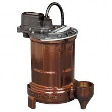 Liberty Pumps 250HV - 1/3 hp, Submersible Effluent Pump, 1 PH, 230V, 10' Cord, 1-1/2'' Discharge, Manual
